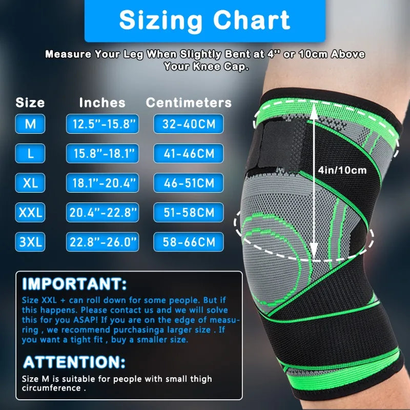 Joelheiras de Compressão Unissex – Alívio da Dor Articular e Suporte para Esportes, Corrida e Fitness