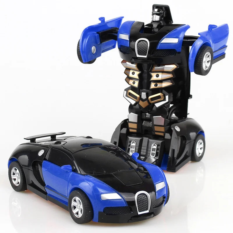 Mini Carro Robô 2 em 1 - Brinquedo Anime Ação